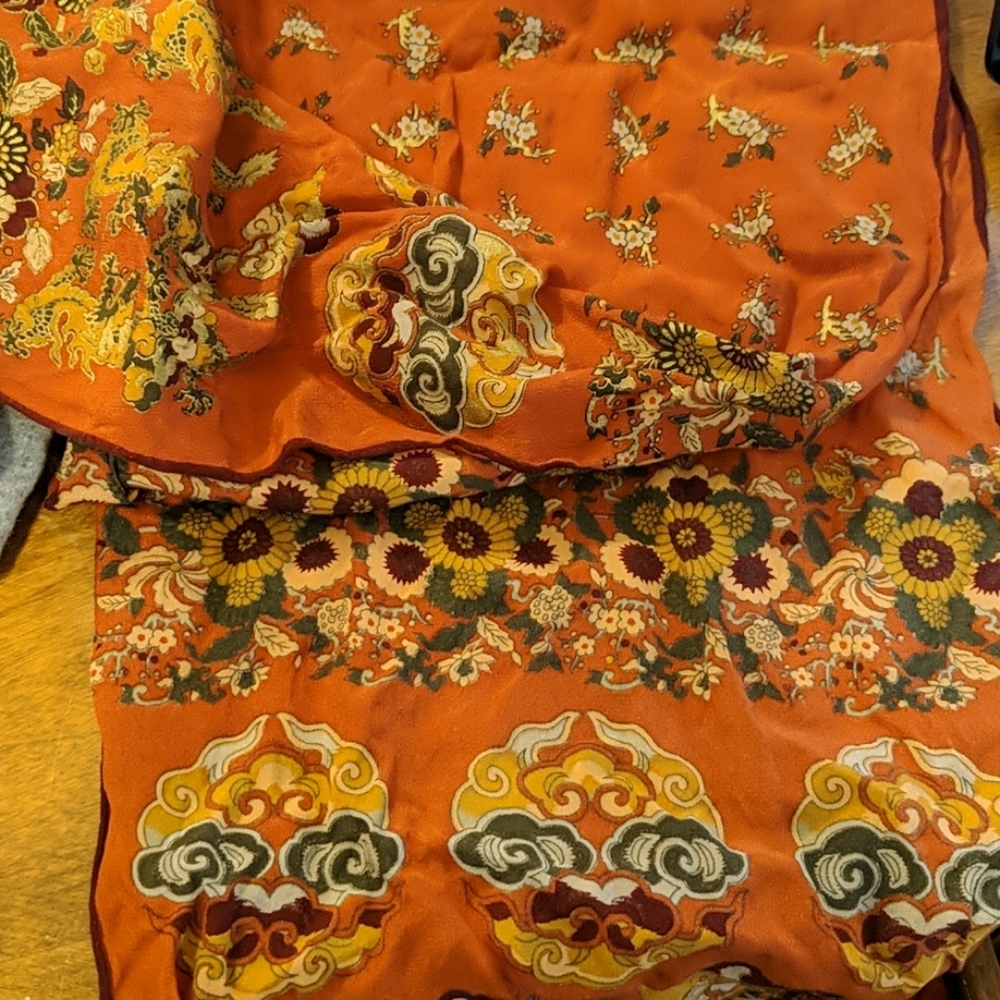 Vintage Oscar de la Renta Silk Scarf
